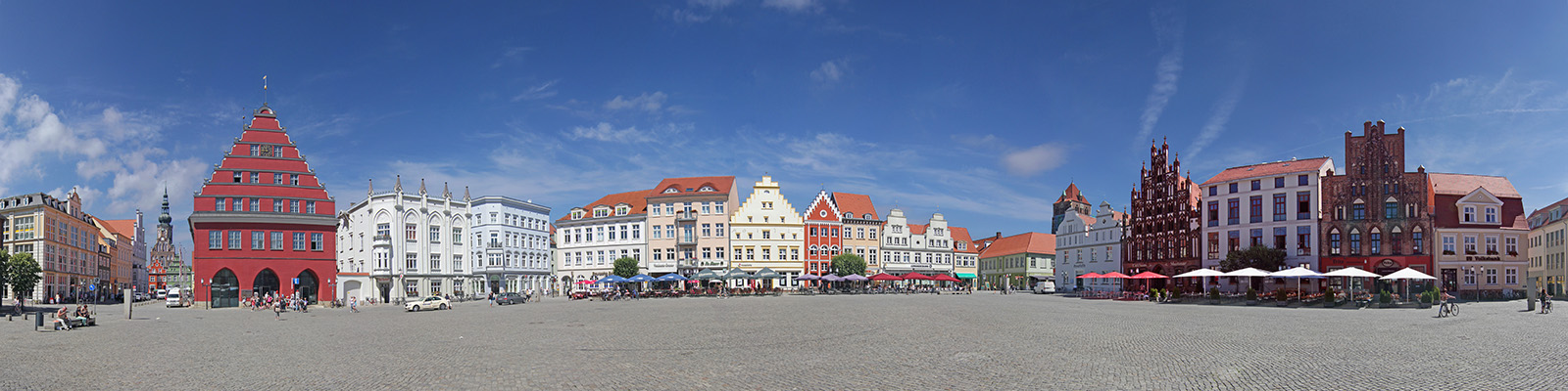 Panorama: Greifswald Markt - Motivnummer: hgw-alt-02