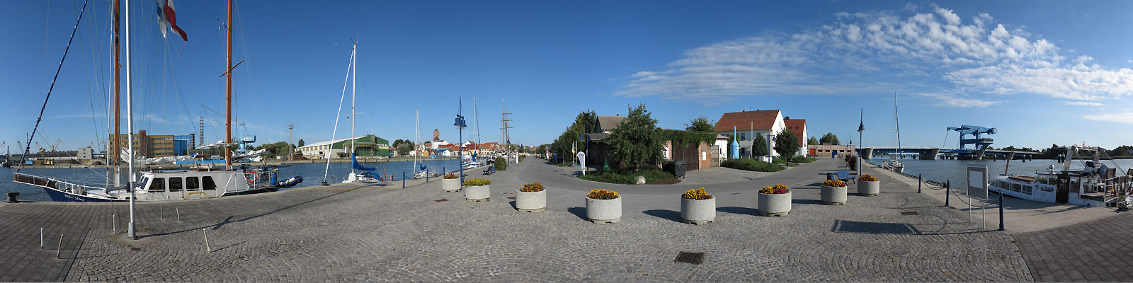 Panorama: Wolgast Hafen - Motivnummer: vor-wol-03