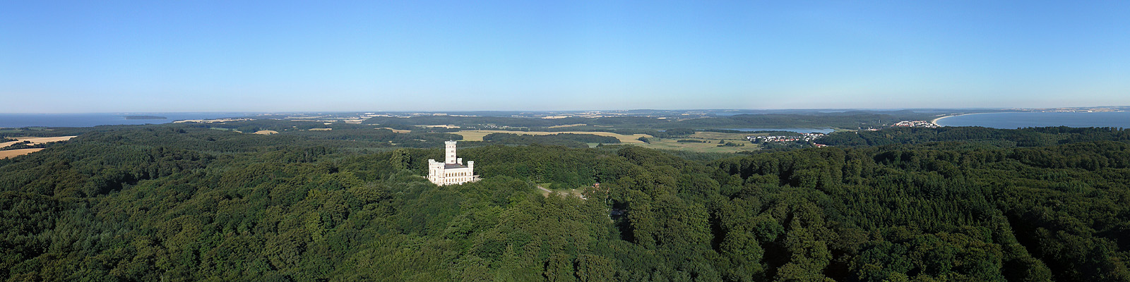 Panorama: Jagdschloss Granitz Luftbild - Motivnummer: rug-gra-100