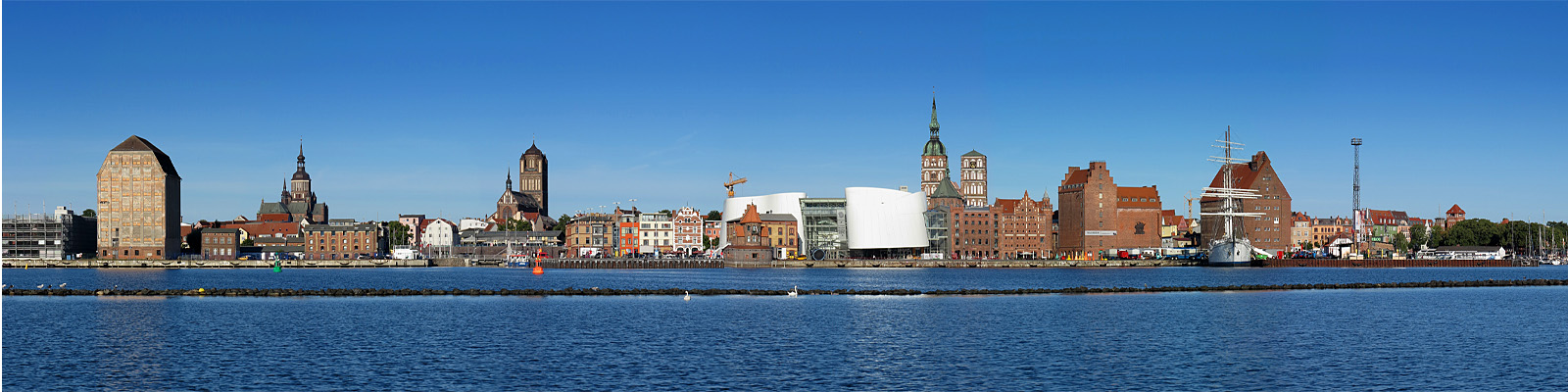 Panorama: Hafensilhouette - Motivnummer: hst-sil-04